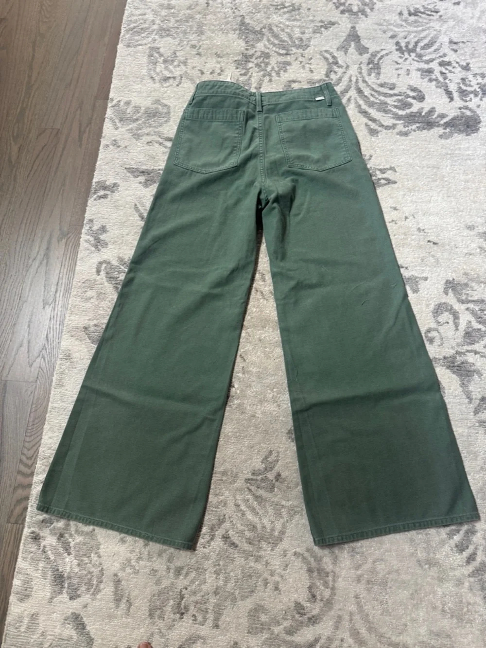 MOTHER Major Roller Sneak 29 Roger That Wide Leg Jeans - Picture 2 of 4